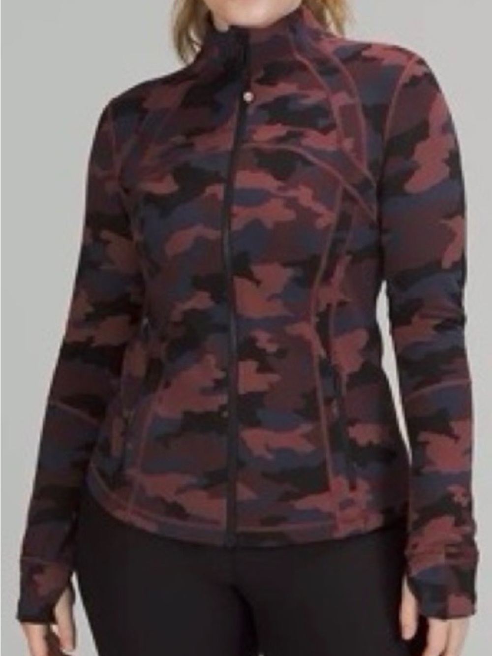 Lululemon Camo 2peice Set – Align Jacket + Wunder Train High Waist Tights.